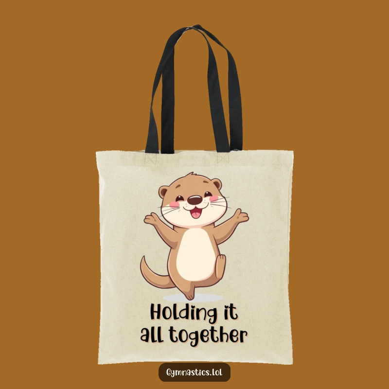 Funny Otter Balancing Tote Bag - Practical & Hilarious Carry-All Gift