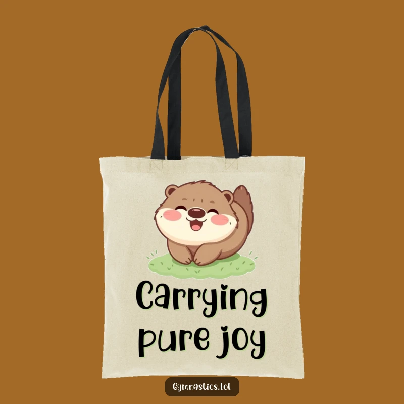 Funny Otter Tumble Tote: Durable Joyful Fluffy Animal Bag Gift