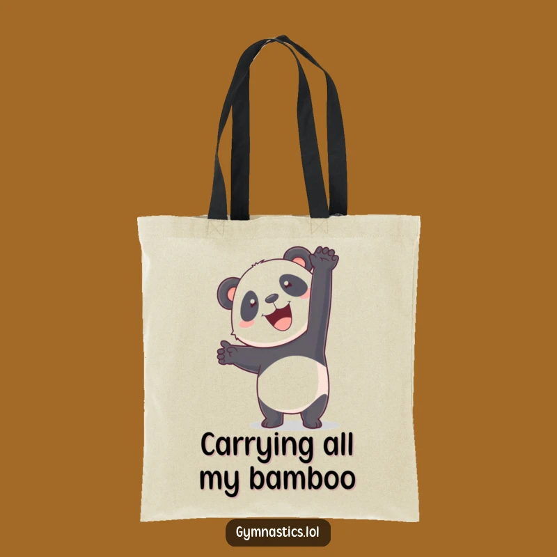 Funny Panda Handstand Tote Bag: Carry Your Essentials with This Hilarious Accessory