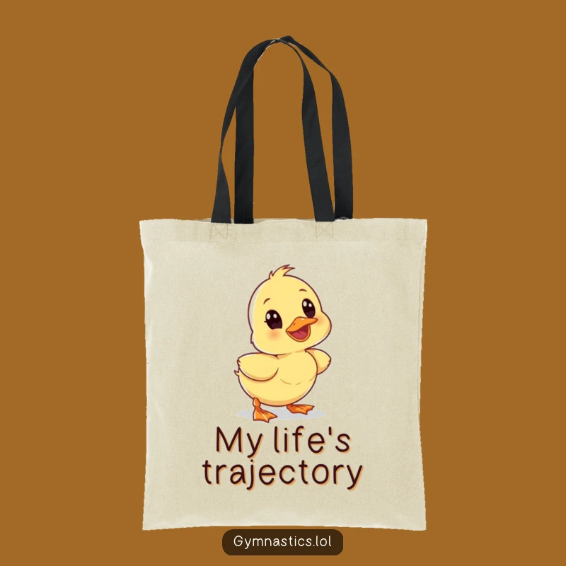 Funny Wobbly Duckling Tumble Tote Bag - Hilarious & Practical Accessory